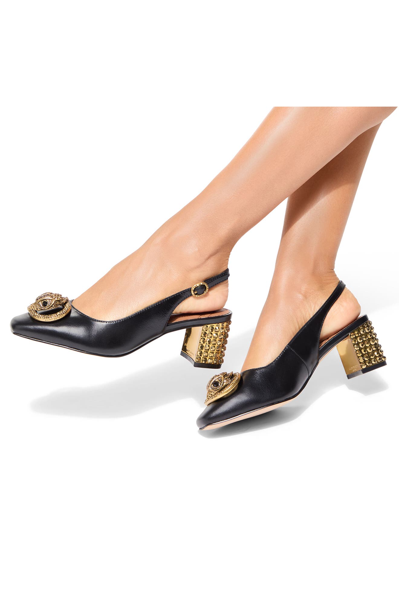 Kurt Geiger London Chelsea Slingback Pump, Alternate, color, Black