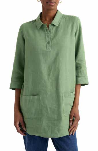 Artist's Journey Collared Linen Tunic