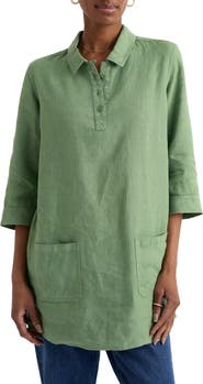 Seasalt Cornwall Artist's Journey Collared Linen Tunic