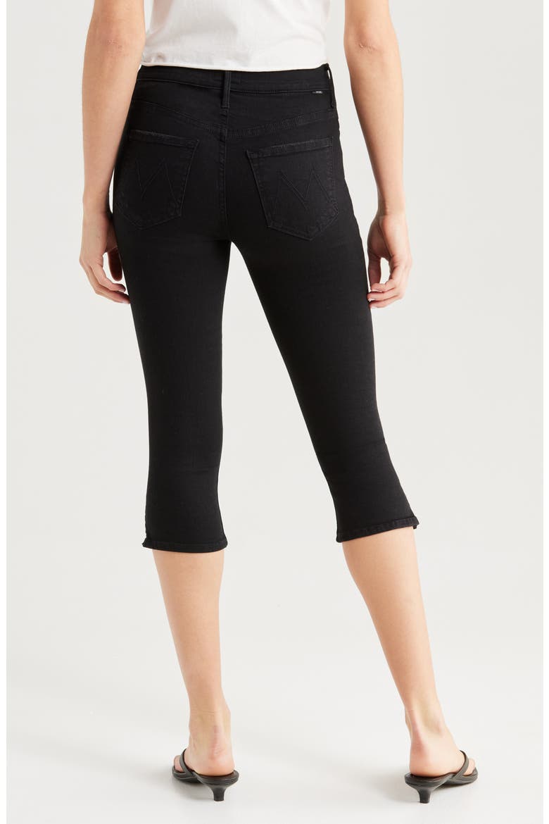 Stunner Bunny Snip High Waist Zip Hem Capri Jeans, Alternate, color, NOT GUILTY