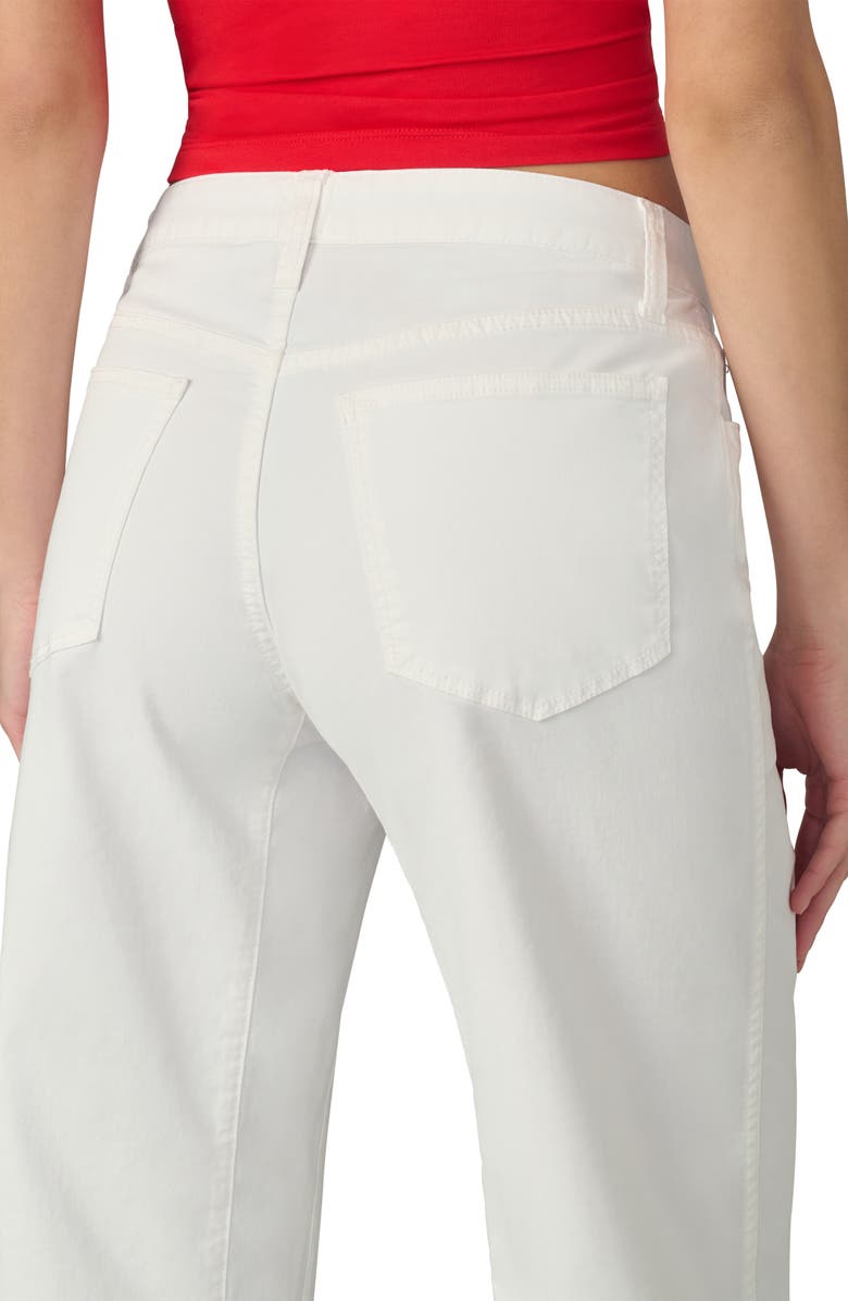 Joe's Jeans The Wilder High Waist Crop Relaxed Barrel Jeans, Alternate, color, White