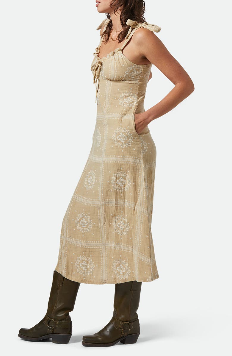 Brixton Wandering Patchwork Print Cotton Double Cloth Sundress, Alternate, color, 