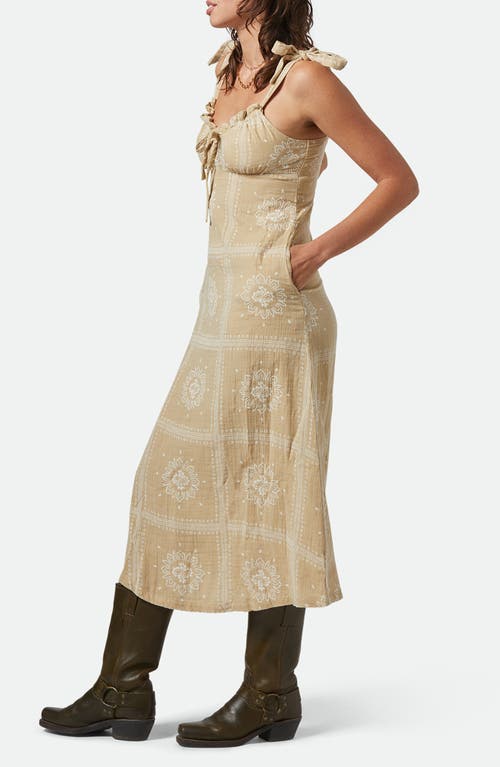 Brixton Wandering Patchwork Print Cotton Double Cloth Sundress In Blue