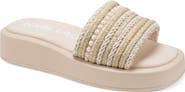 KARL LAGERFELD PARIS Ortley Platform Wedge Slide Sandal
