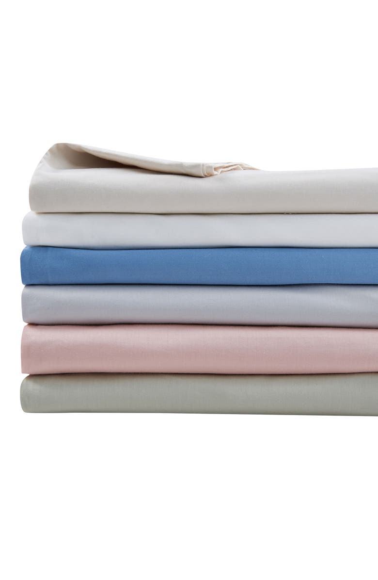 Verlee Cotton Sateen Sheet Set, Alternate, color, Fog Grey