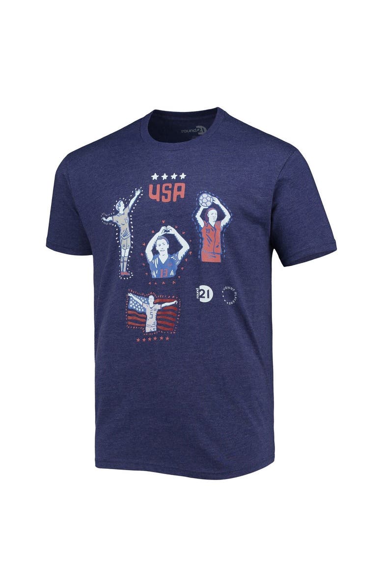 round21 Men's round21 Navy USWNT One Team One Goal T-Shirt, Alternate, color, 