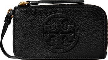TORY BURCH レディース カードケース MILLER ZIP CARD CASE Miller Top-Zip Card Case: Women's Designer Card Cases | Tory