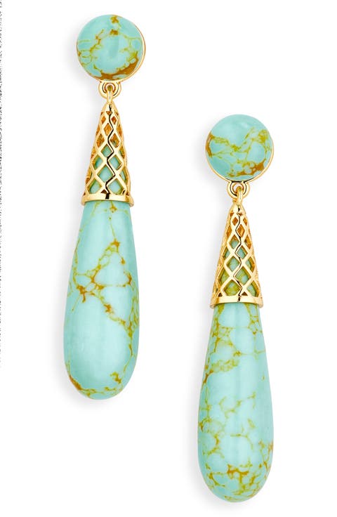 Golden Cage Drop Earrings