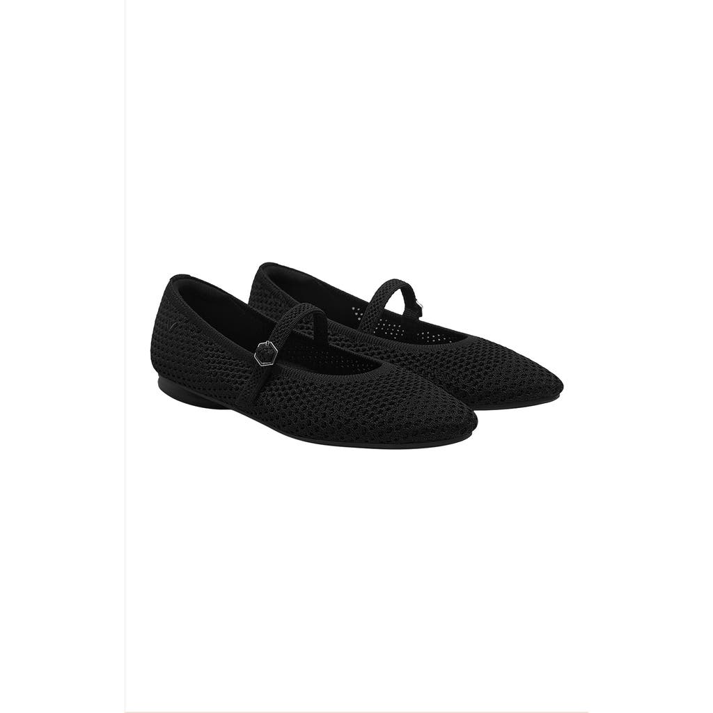 Vivaia Almond-toe Mary-jane Adaptall In Black