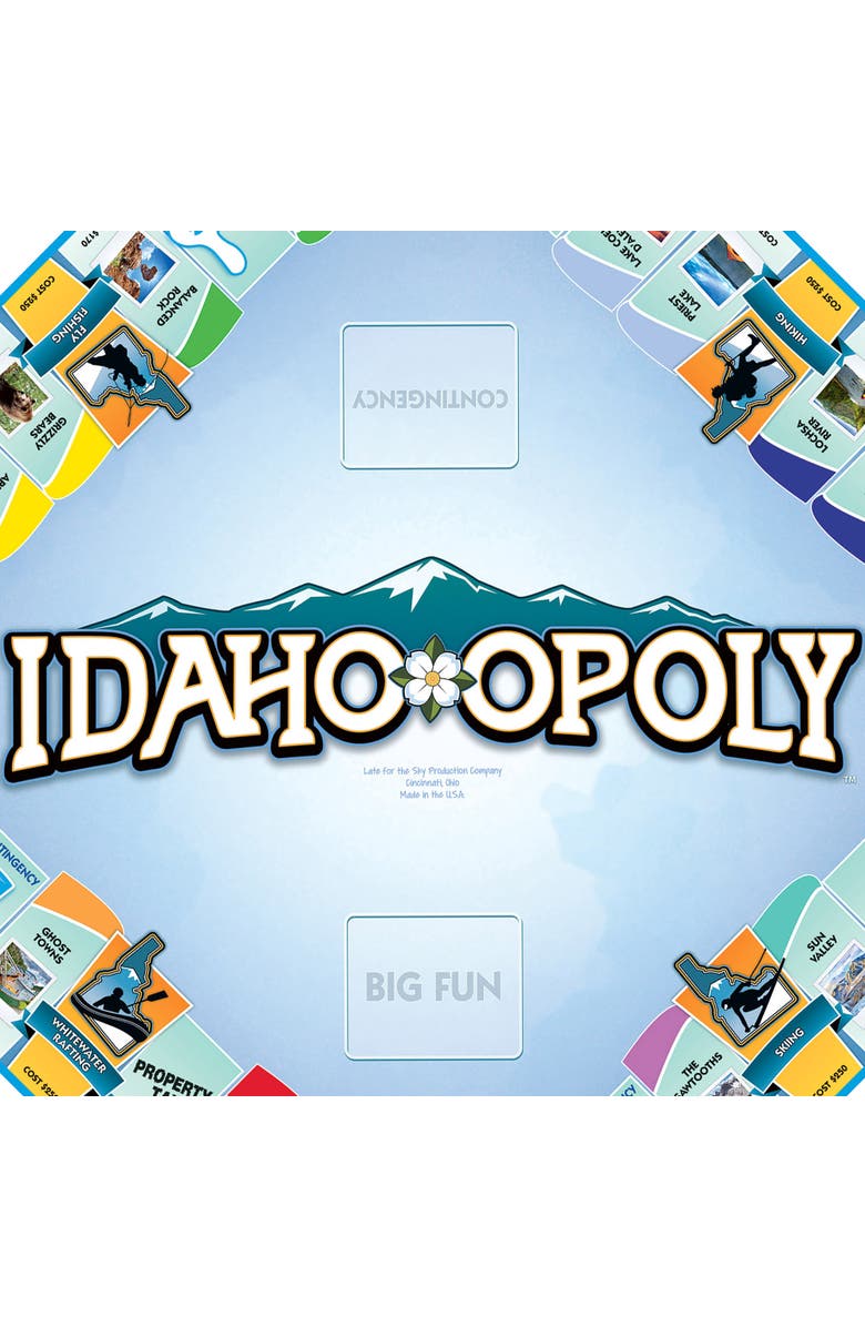 Late for the Sky Idahoopoly Monopoly Board Game, Alternate, color, 
