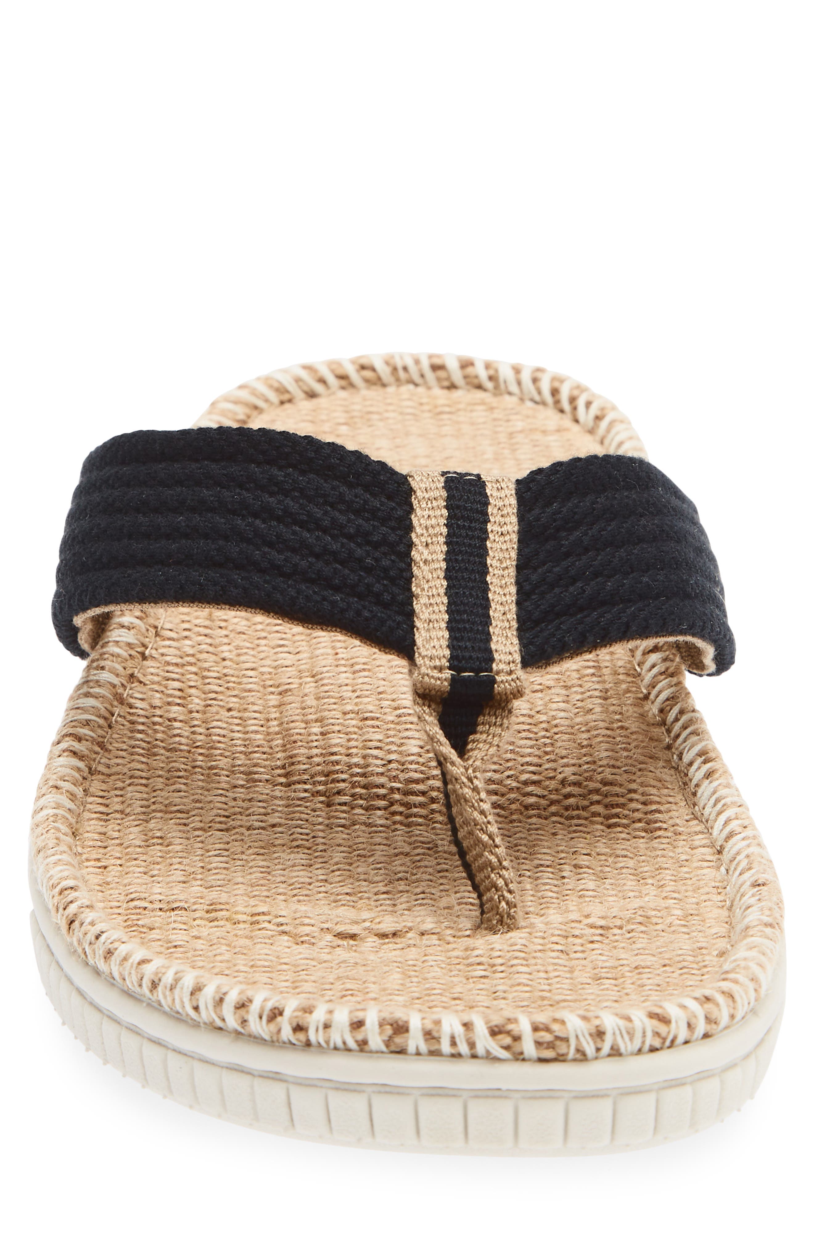 Eden Natures Weave Jute Sandal, Alternate, color, BLACK