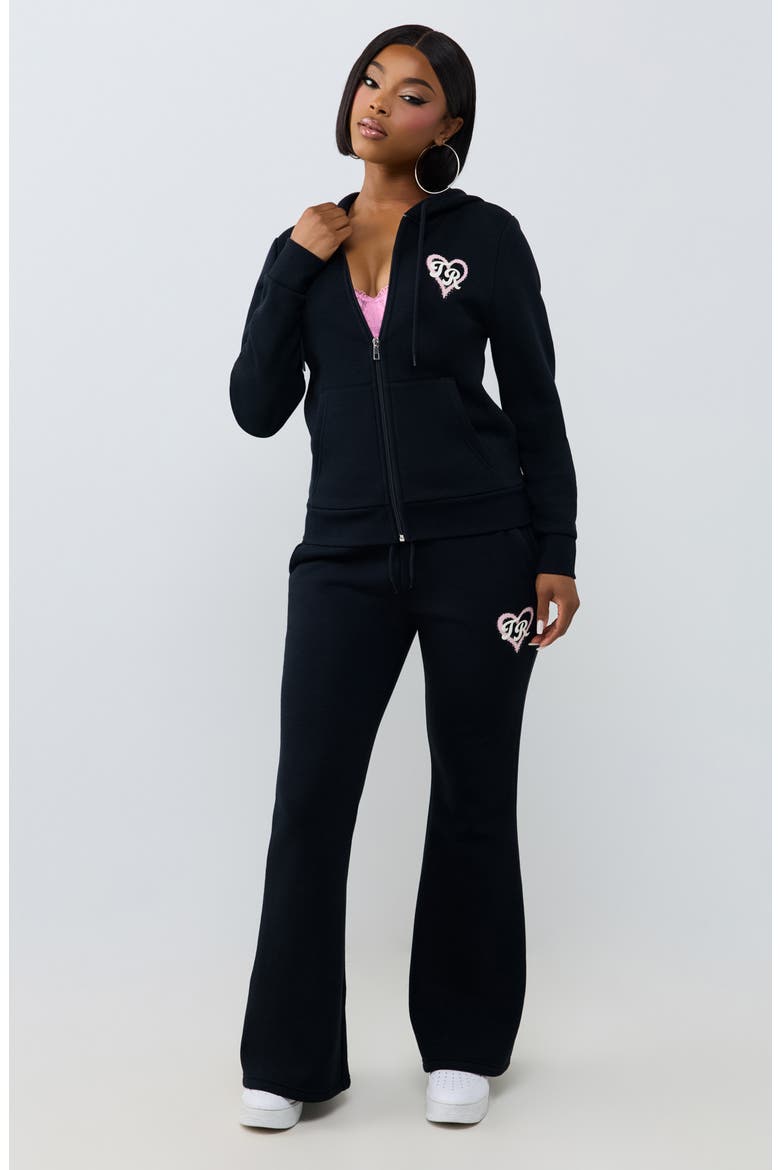 True Love Flare Pants, Alternate, color, JET BLACK