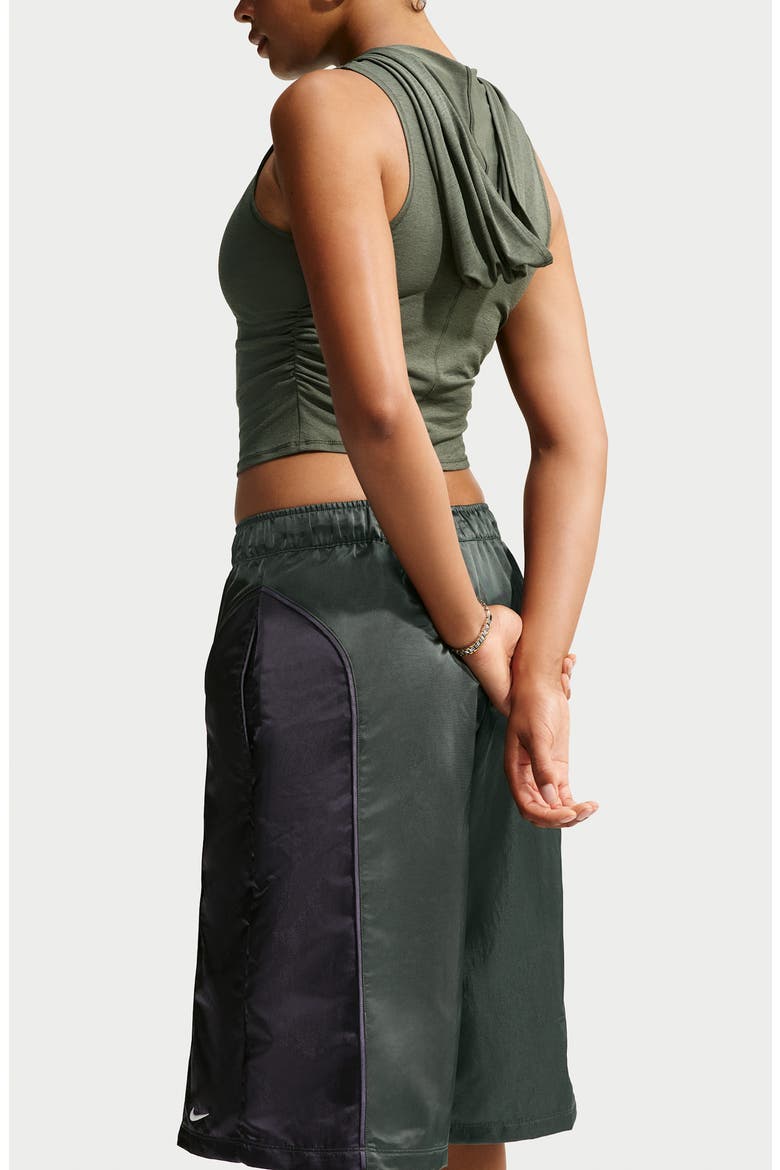 Basketball Performance Shorts, Alternate, color, CAMO GREEN/ GRIDIRON