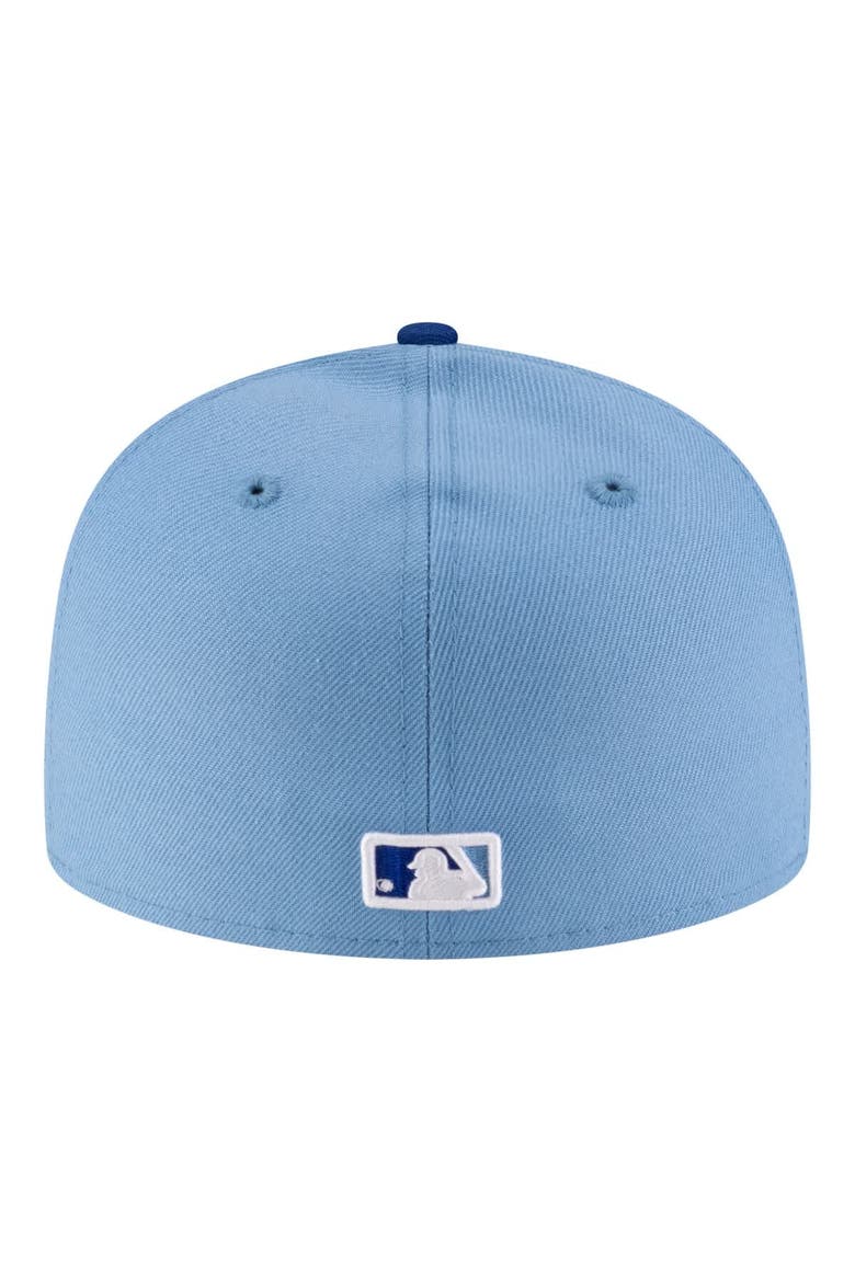 Men's New Era  White/Light Blue Kansas City Royals Authentic Collection On-Field 59FIFTY Fitted Hat, Alternate, color, White