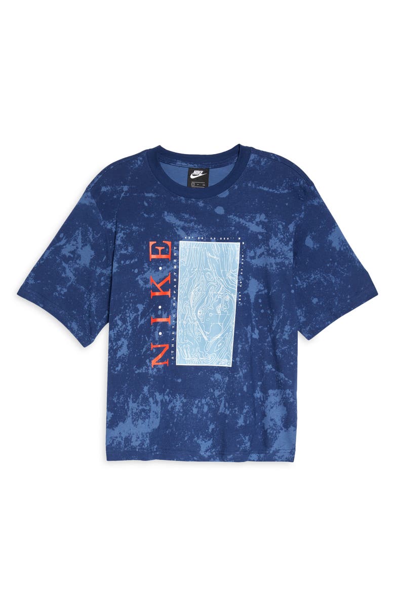 Nike Sportswear Boxy Graphic Tee, Alternate, color, Midnight Navy