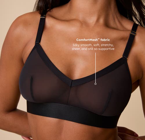 Harper Wilde Comfortmesh Triangle Bralette In Black