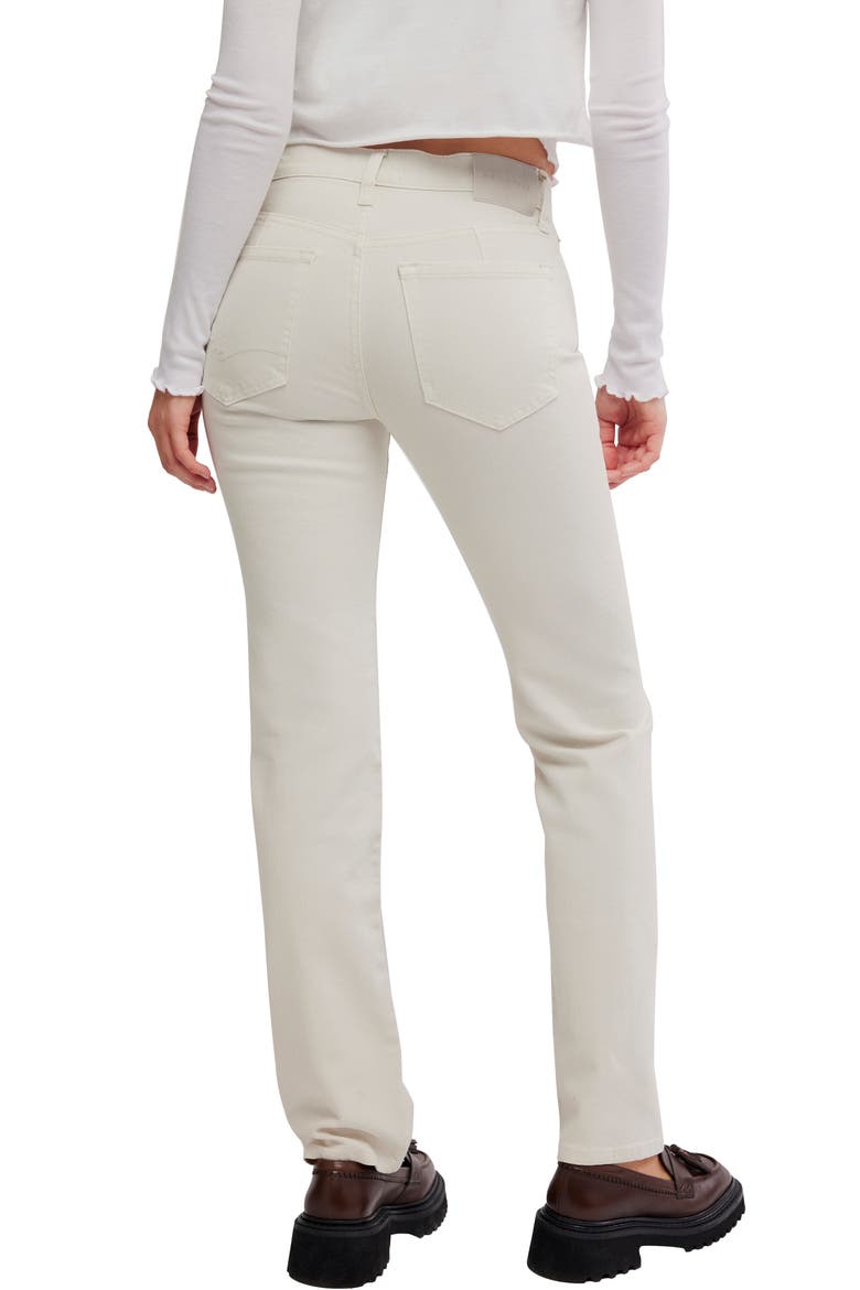 Edie High Waist Tapered Leg Jeans, Alternate, color, OYSTER