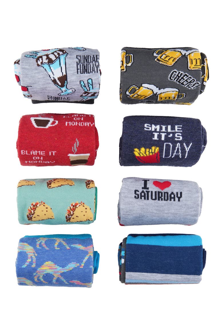 7 Days a Week Sock Box, Alternate, color, MULTI