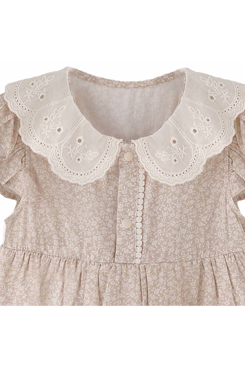 Floral Tiered Dress, Alternate, color, Ivory