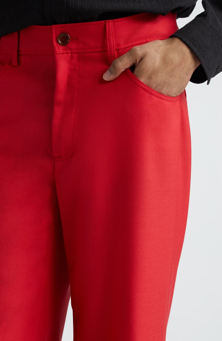 Séfr Jiro Wide Leg Twill Trousers, Alternate, color, 