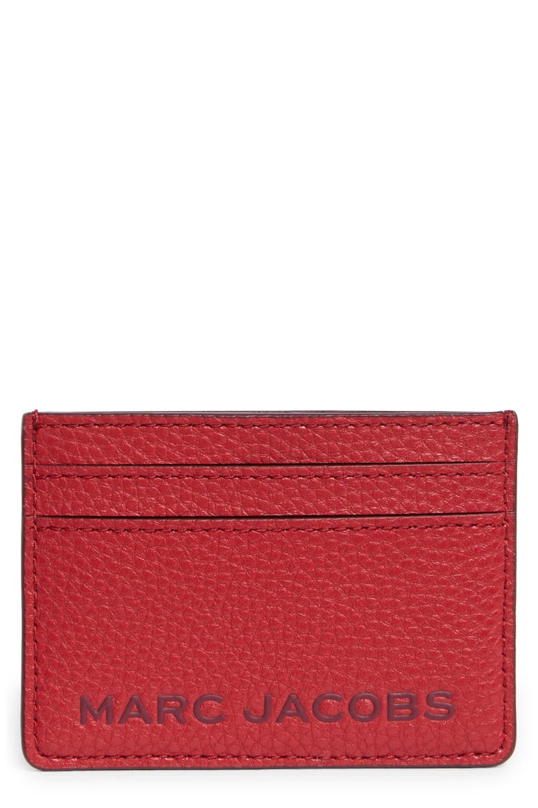 Bold SLG Card Case, Main, color, SAVVY RED