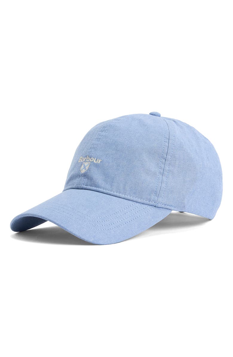 Barbour Nelson Chambray Baseball Cap, Main, color, Chambray Blue