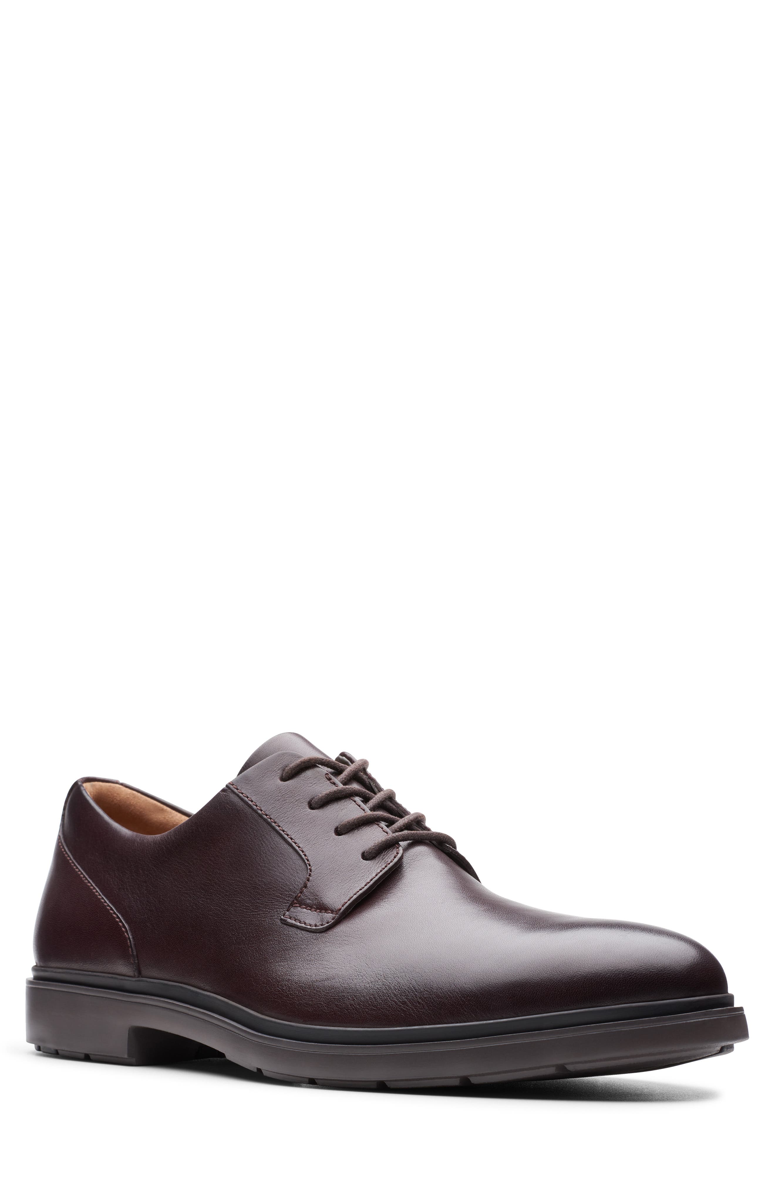 Un Tailor Plain Toe Derby, Main, color, OX BLOOD LEATHER