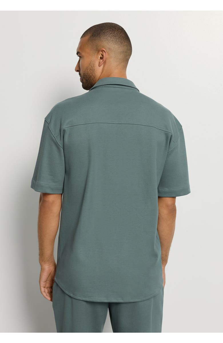 Hanro Travelwear Cotton Jacket, Alternate, color, Studio Green