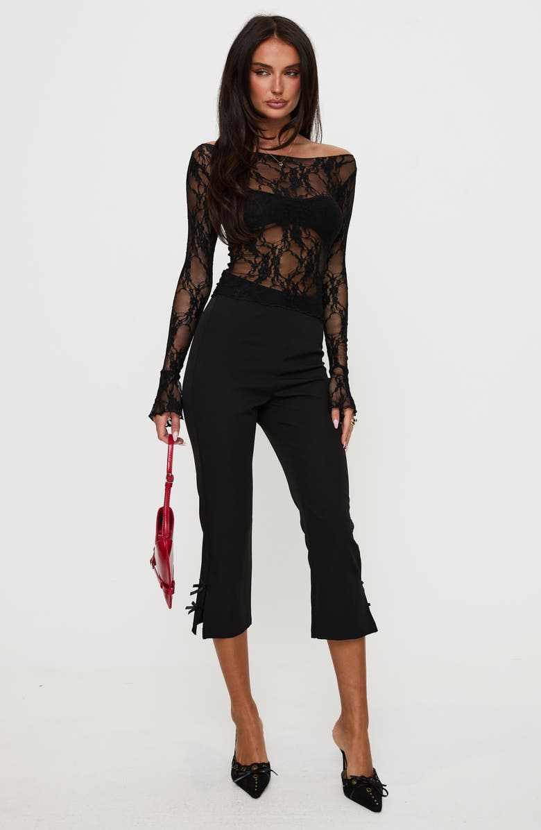 Princess Polly Junah Lace Top, Alternate, color, Black