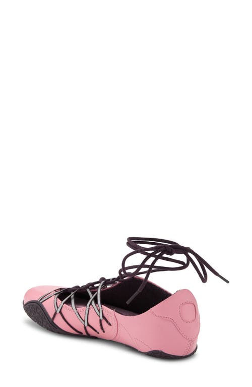 Jeffrey Campbell Regimen Ankle Wrap Sneaker In Pink Combo