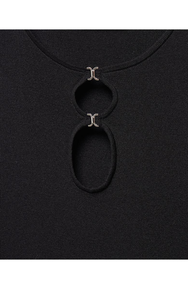 MANGO Keyhole Cutout Sweater, Alternate, color, 