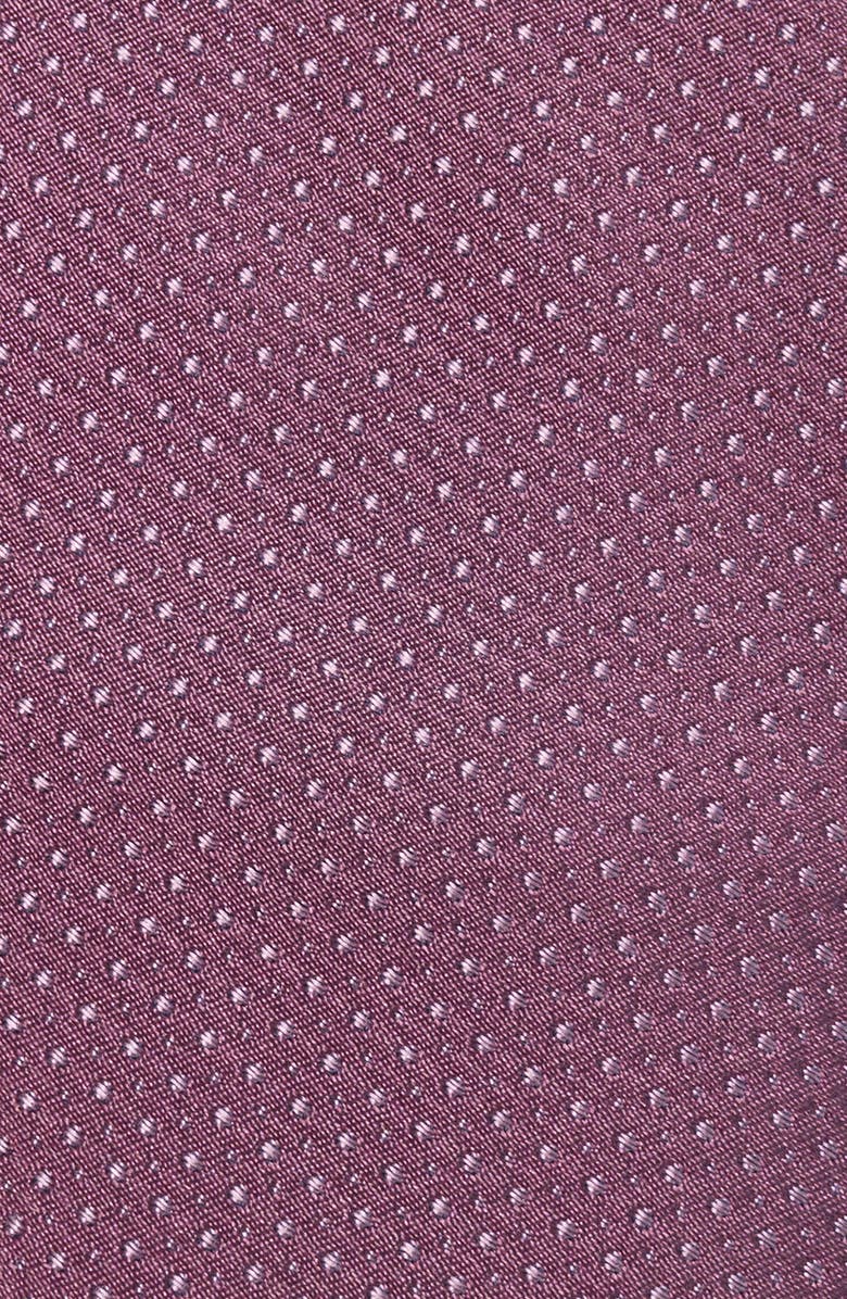 Nordstrom Grady Micro Dot Silk Tie, Alternate, color, Eggplant