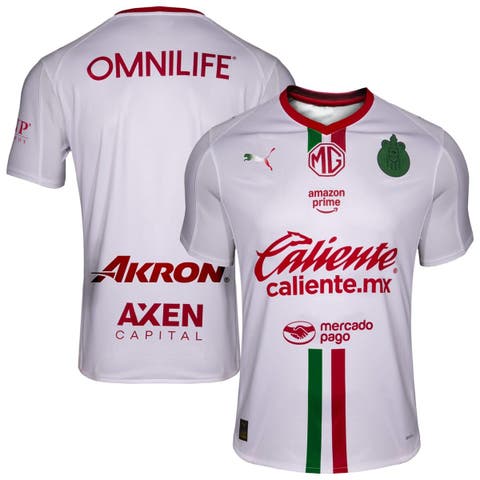 Men's Puma White Chivas 2025/26 Away Replica Jersey
