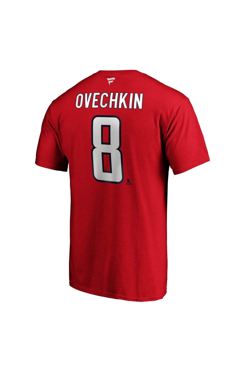 FANATICS Men's Fanatics Branded Alexander Ovechkin Red Washington Capitals Big & Tall Captain Patch Name & Number T-Shirt, Alternate, color, Red