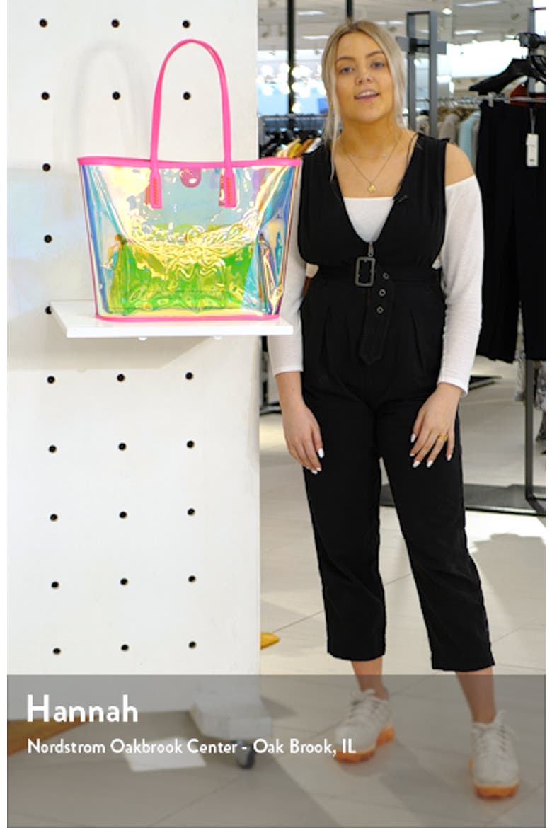 Medium Flo Transparent Holographic Shopper video