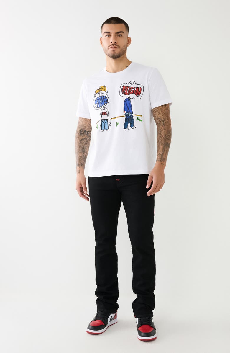 True Religion Ricky Super 'T' Relaxed Straight Leg Jeans, Alternate, color,