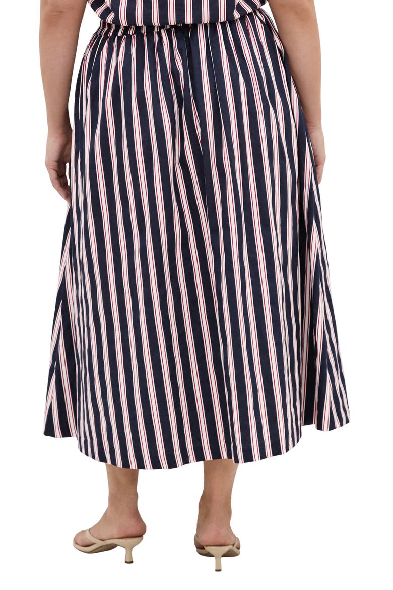 Floral Print Maxi Skirt, Alternate, color, NAVY SIENNA
