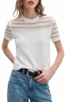 Britt Openwork Crewneck Sweater