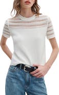 rag & bone Britt Openwork Crewneck Sweater