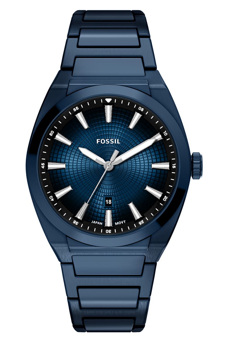 Everett Bracelet Watch, 42mm, Main, color, NAVY