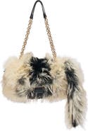 AZALEA WANG Tailspin Faux Fur Handbag