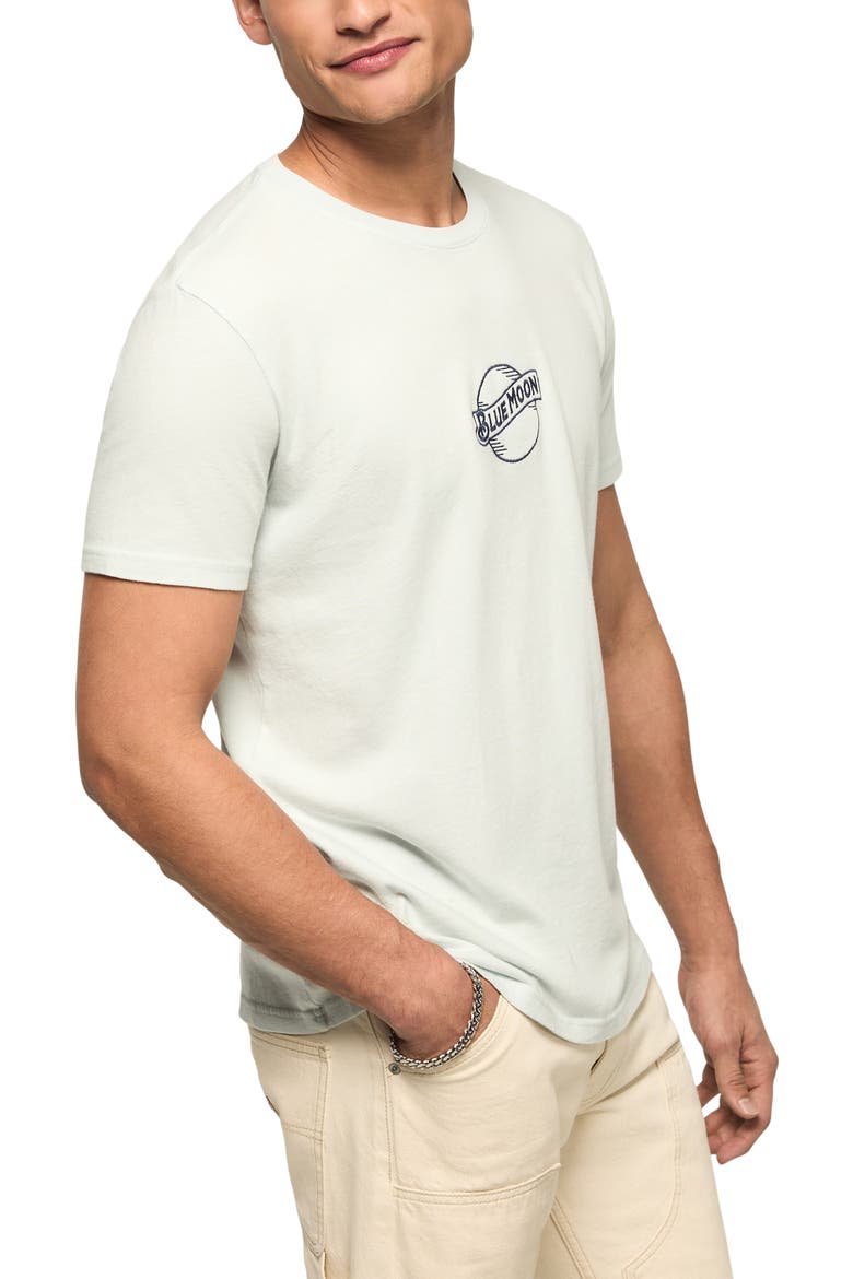Blue Moon Logo Graphic T-Shirt, Alternate, color, ILLUSION BLUE