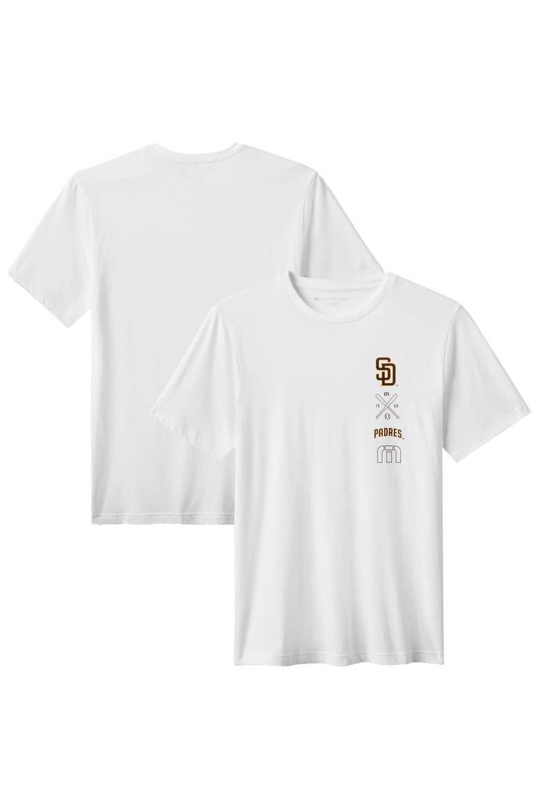 Men's TravisMathew White San Diego Padres Sunset Slam 2.0 T-Shirt, Main, color, White