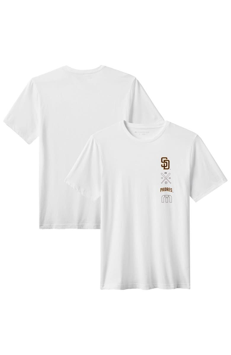 TravisMathew Men's TravisMathew White San Diego Padres Sunset Slam 2.0 T-Shirt, Main, color, White