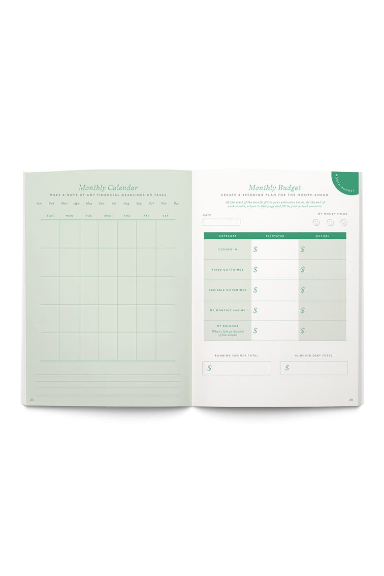 Shine Finance Planner, Alternate, color, DARK GREEN