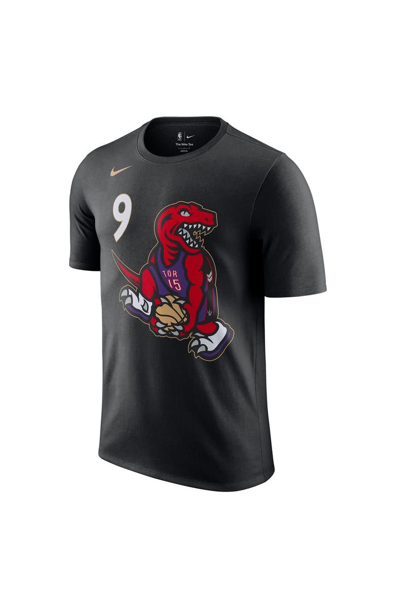 Nike Men's Nike RJ Barrett Black Toronto Raptors 2024/25 City Edition Name & Number T-Shirt, Alternate, color, 