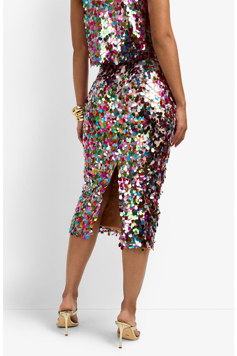 Pearla Sequin Skirt, Alternate, color, Petal Paillettes