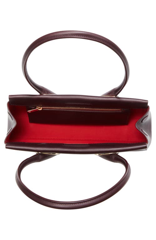 Christian Louboutin Calfskin Baguette Handbag In Burgundy