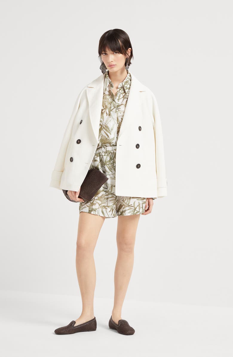 Brunello Cucinelli Herbarium Print shirt, Alternate, color, 