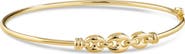 DEVATA Mariner Anchor Bangle Bracelet in 14K Gold